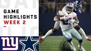 Giants vs Cowboys Week 2 Highlights  NFL 2018 [upl. by Orose231]