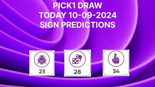 EMIRATES PICK 1 DRAW PREDICTIONS 10092024 [upl. by Sivrad]