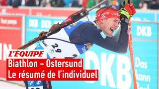 Biathlon 2023  Première victoire de la saison pour Benedikt Doll sur lindividuel dÖstersund [upl. by Macmahon792]