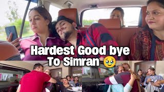 HARDEST GOOD BYEE TO SIMRAN ğŸ¥º narulasimrans [upl. by Sabba217]