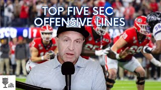 Top 5 SEC offensive lines for 2023 and how they will impact their teams plus fall practice updates [upl. by Air818]