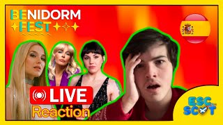 Benidorm Fest 2024 Semi Final 2 LIVE REACTION 🇪🇸  Spain Eurovision 2024 [upl. by Lipfert]