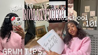 HOW TO ROMANTICIZE SCHOOL  MY MORNING ROUTINE  how to end procrastination cute notes GRWM tips [upl. by Nahtnoj]