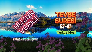 Tevbe Suresi 6381 Türkçe Meal  Doğa Sesleri ile [upl. by Nakashima]