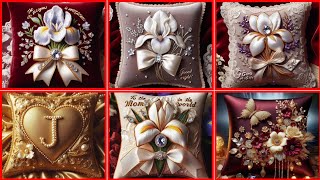 Crystal Embroidery Pillow Cover Designs Beautiful Crystal Embroidered Pillow Covers2024 [upl. by Nirrad]