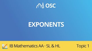 Exponents IB Maths AA SLHL [upl. by Eyaf]