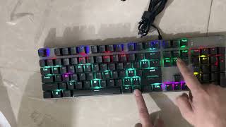 How to Turn On The Light And Changing RGB Lighting Effects in HP GK400F Mechanical Gaming Keyboard [upl. by O'Malley259]