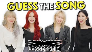 LE SSERAFIM Tries To Guess The KPop Song In One Second  KPop Stars React [upl. by Trey]