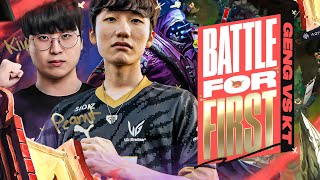 KT VS GENG FIRST PLACE BATTLE IN THE LCK [upl. by Barbabas]