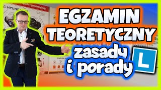 EGZAMIN TEORETYCZNY na PRAWO JAZDY  zasady i porady [upl. by Yelyak]