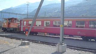 Rhätische Bahn im Bahnhof Landquart HD [upl. by Yale]