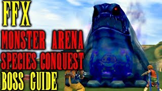 Final Fantasy X  Monster Arena Boss Guide  Species Conquest  AI Tips amp Tricks [upl. by Ferrand840]