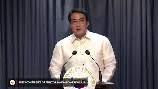 Press Conference of Senator Ramon Bong Revilla Jr February 26 2024 [upl. by Eniawd]