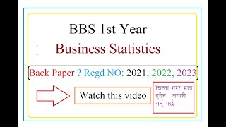 BBS 1st year Business Statistics [upl. by Arol]