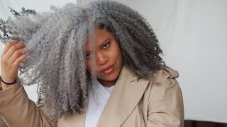 My ultimate silver natural hair care routine Achieve Healthy Shiny Silver Locks [upl. by Rowena]