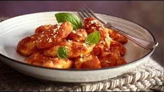 Ricotta Gnudi in a Vodka Cream Sauce  Tre Stelle [upl. by Farr]