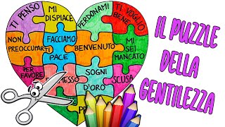 💜🧩 IL PUZZLE della GENTILEZZA con le PAROLE GENTILI  Giornate Nazionali dei Giochi della Gentilezza [upl. by Ticon]