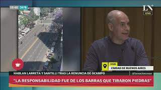 Habla Horacio Rodríguez Larreta tras la renuncia de Martín Ocampo  Café de la tarde [upl. by Eetsim194]