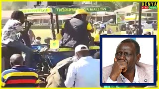 Ruto shocked in Nakuru after Kimani Ngunjiri arrived on this Tractor [upl. by Ardnala]