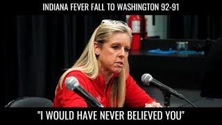 Fever Coach Would Have Never Believed This indianafever [upl. by Annwahsal]