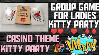 Group Game for ladies kitty partyCasino Theme kitty group game ladieskittypartygame groupgames [upl. by Yesnil]