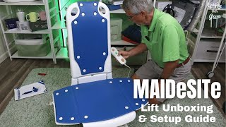 Easy Lifting and Bathtub Access MAIDeSITe Lift Unboxing and Setup Guide Plus Demo [upl. by Libyc]