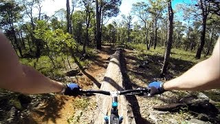 Kalamunda Circuit Mountain Biking  Mercury St Log Ride with GoPro [upl. by Eicirtap]