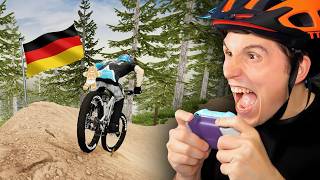 Erste DOWNHILL Strecke in DEUTSCHLAND  Fahrrad Simulator [upl. by Glynias148]