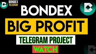 Bondex New Airdrop On Telegram  Bondex Big Opportunity  Bondex New Update Today [upl. by Seton]