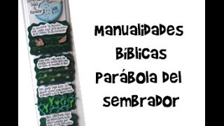 Manualidades cristianas Lucas 8115 Parábola del sembrador [upl. by Persse]