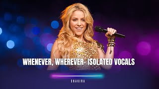 Shakira  Whenever Wherever Isolated Vocals  High Quality [upl. by Eilac86]