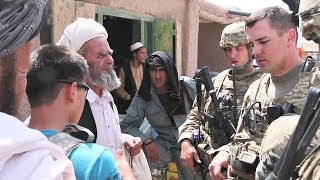 US Army Soldiers Visit Afghan Bazaar [upl. by Rednasyl184]