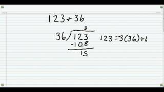 Finding the GCF using the Euclidean Algorithm [upl. by Yalonda449]