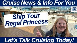 CRUISE NEWS Regal Princess Ship Tour June 2024 Lido Deck Main Dining Room Piazza Bar Pool Stateroom [upl. by Kovacev]