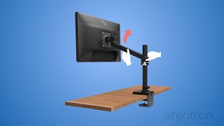 NX Monitor Arm From Ergotron Installation amp Adjustment Video [upl. by Halla538]