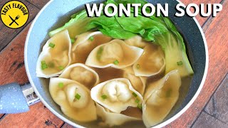 DELICIOUS CHICKEN WONTON SOUP  WONTON SOUP RECIPE  CHICKEN WONTONS [upl. by Socha]