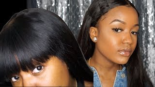 GRWM Bangs to Middle Part Transformation feat Ali Klaiyi Hair [upl. by Ahnavas]