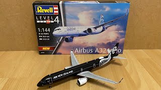 Assembly  Revell 1144 scale Airbus A321neo Air New Zealand All Blacks Livery  Zocker J [upl. by Naujyt]