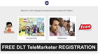 FREE DLT TeleMarketer Registration  How to Register as TeleMarketer on JIO Platform [upl. by Assirem]