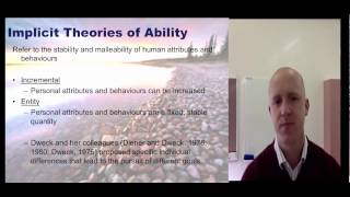 Sport and Perforance Psychology  Introduction to Achievement Goal Theory [upl. by Ecraep]