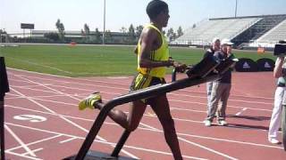 Haile Gebrselassie Treadmill Run [upl. by Yatnahs]