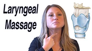 Laryngeal Massage amp Myofascial Release for a Tight Throat 6 Exercises voicetherapy [upl. by Menis]