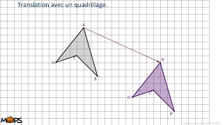 Translation avec quadrillage [upl. by Rriocard]