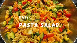 Super Quick amp Easy Pasta Salad  Tricolore Fusilli Pasta [upl. by Lainad733]