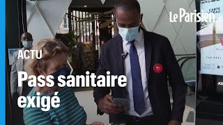 Paris le pass sanitaire entre en vigueur dans de nombreux centres commerciaux [upl. by Liuka768]