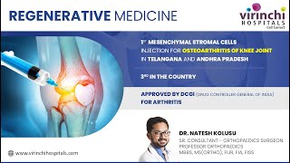 Regenerative Medicine 1st Mesenchymal Stromal Cells Injection for Osteoarthritis of Knee Joint [upl. by Krell]