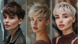 Short Asymmetrical Pixie Cut Pixie Undercut Styling Pixie Cuts For Fine Hair Short Pixie Cut For Thi [upl. by Hoopen]