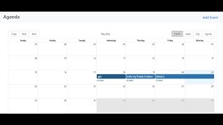 Agenda  Agenda App MERN Stack  Agenda events with crud functionality  Agenda events crud app [upl. by Idnerb]