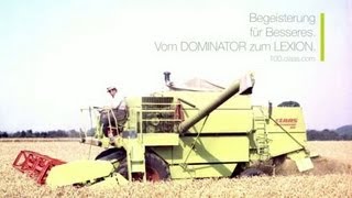 Begeisterung für Besseres Vom DOMINATOR zum LEXION  100 Jahre CLAAS  100claascom [upl. by Rossy]