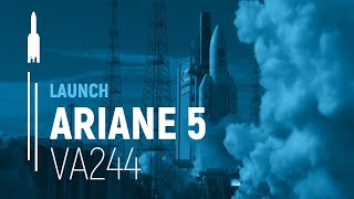 Flight VA244 – Galileo FOCM8  SAT 23242526  Ariane 5 Launch  Arianespace [upl. by Nelleeus]